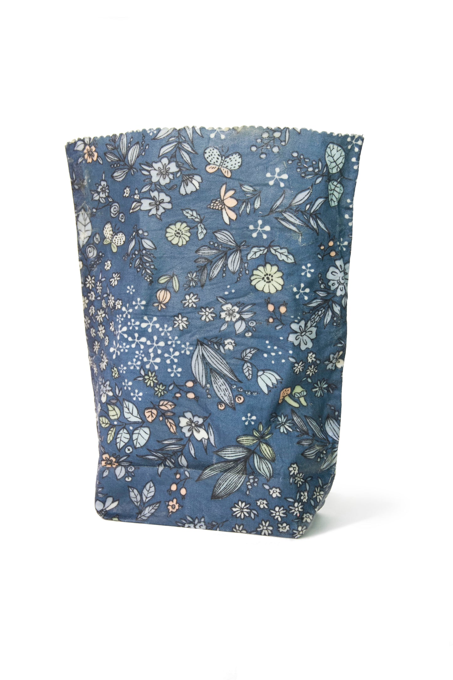 Beeswax Food Bag - Blue Botanica