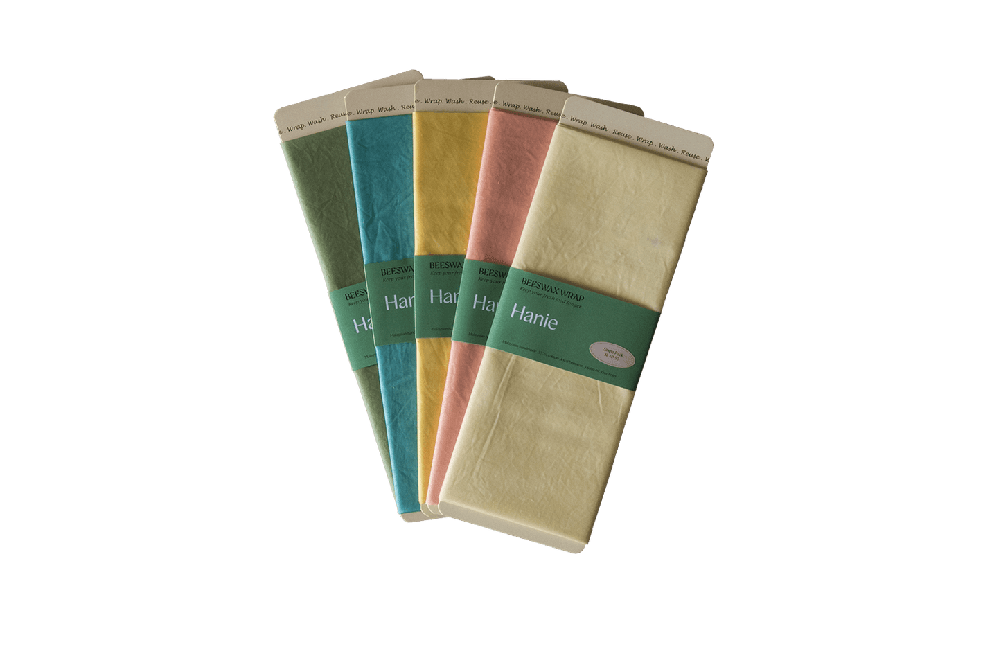Beeswax Food Wraps - Single Pack: Assorted Solid Colours