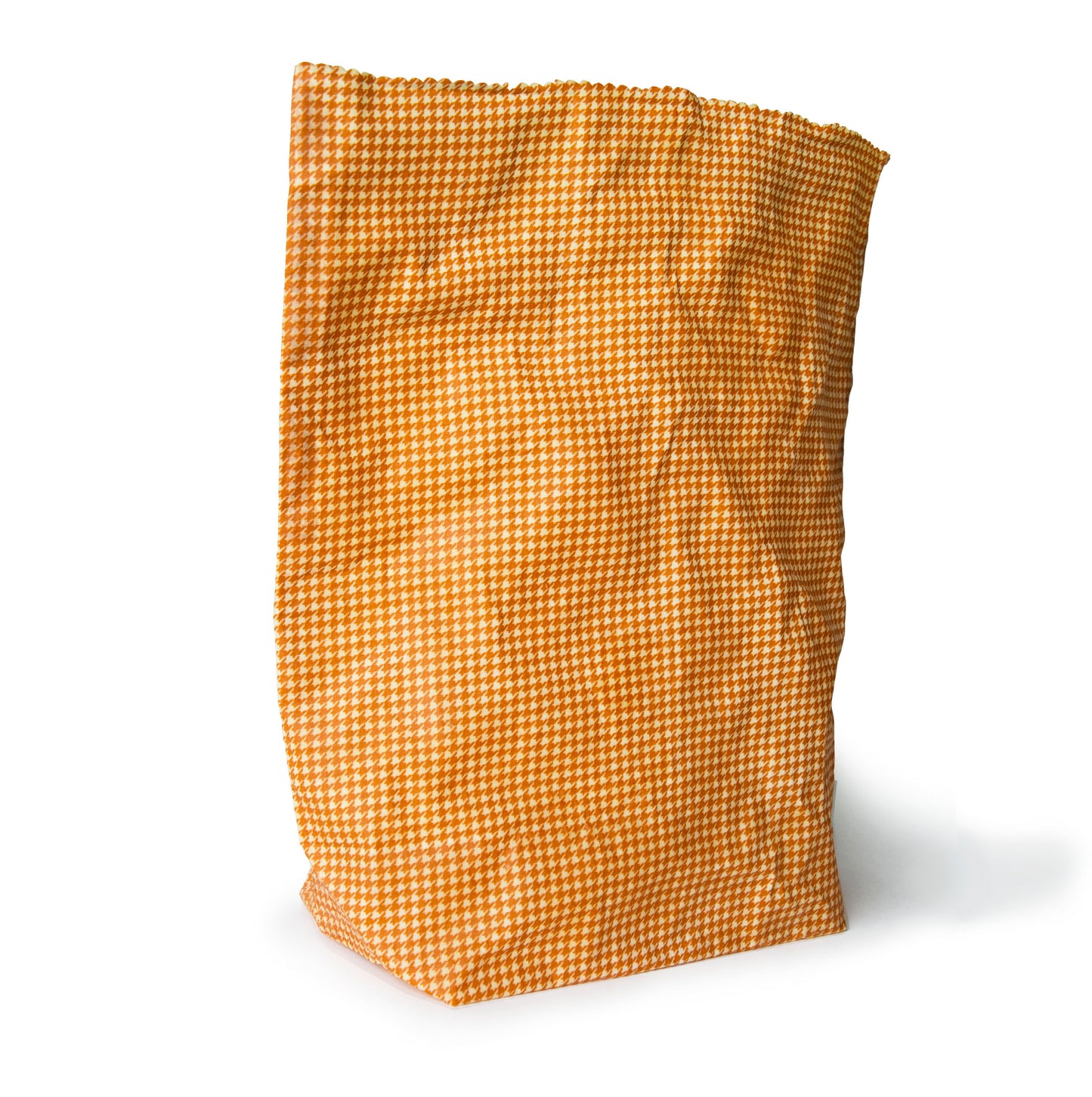 Beeswax Food Bag - Honey Houndstooth