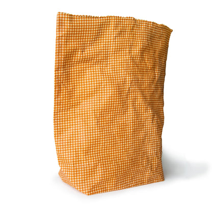 Beeswax Food Bag - Honey Houndstooth