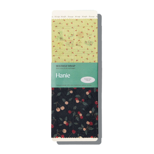 Beeswax Food Wraps - Double Pack M : Cherry Pop