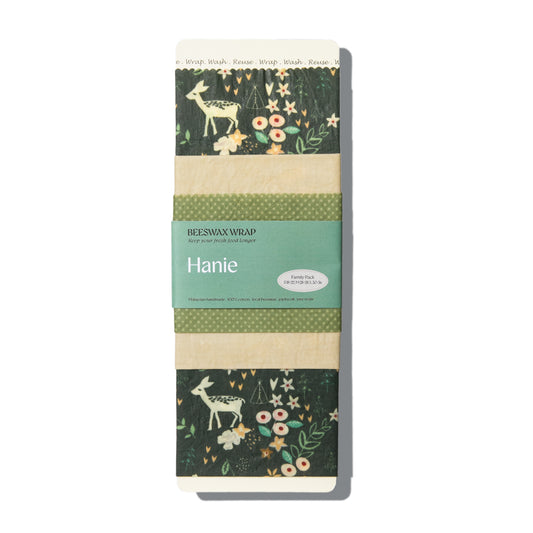 Beeswax Food Wraps - Family Pack : Green Serenity