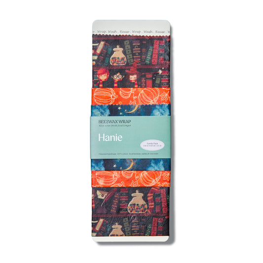 Limited Edition Beeswax Food Wraps - Family Pack: Wizardry Library