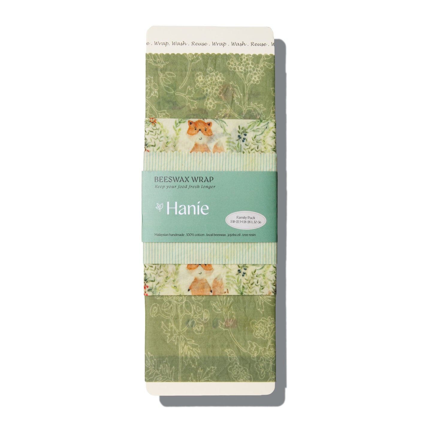 Beeswax Food Wraps - Family Pack : Forest & Fable