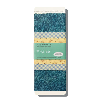 Beeswax Food Wraps - Family Pack : Midnight Dandelion