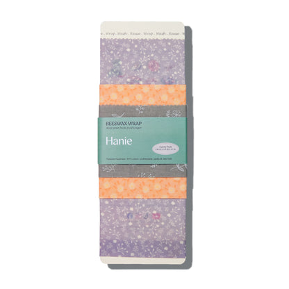 Beeswax Food Wraps - Family Pack : Pastel Garden