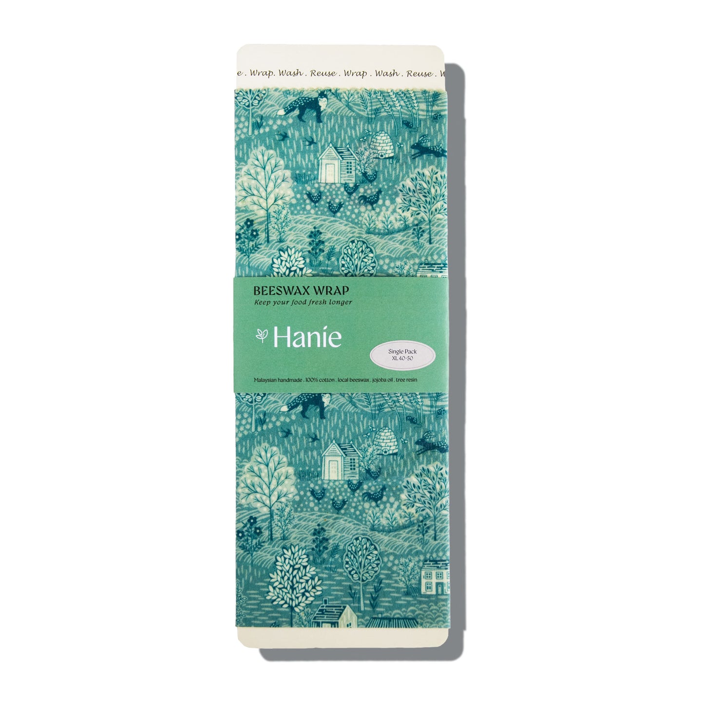 Beeswax Food Wraps - Single Pack XL : Mosswood Village