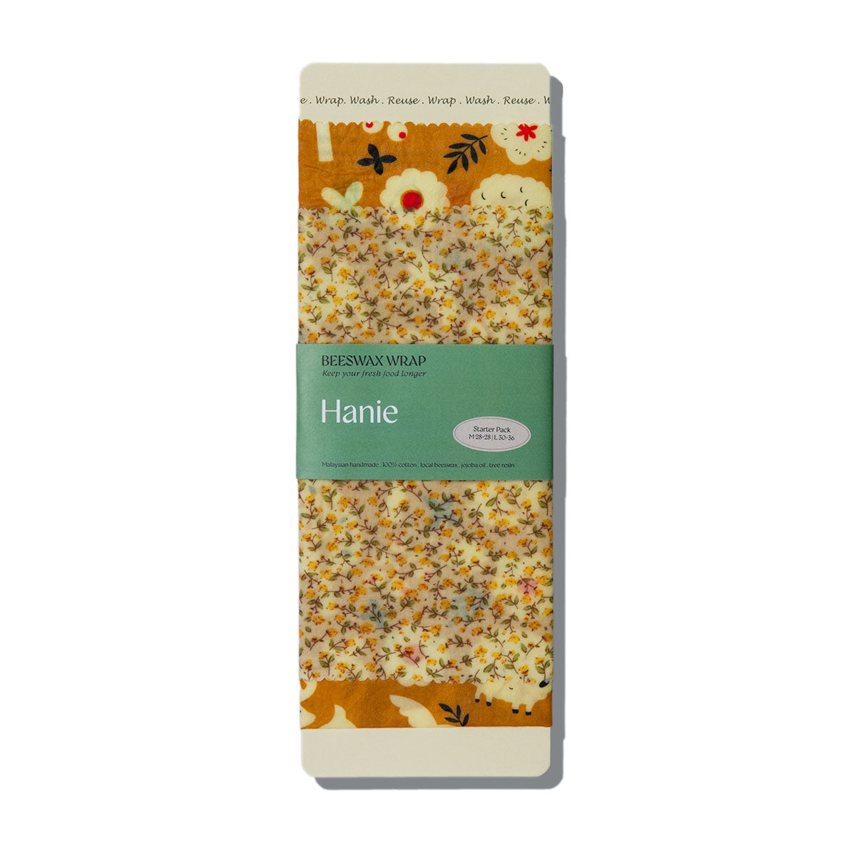 Beeswax Food Wraps - Starter Pack : Amber Forest