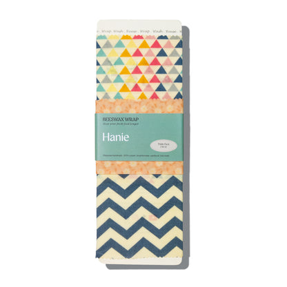 Beeswax Food Wraps - Triple Pack S : Petal Prism